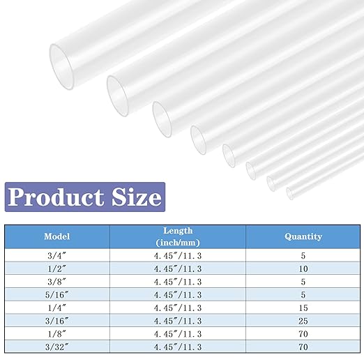 XHF UL Listed 205 PCS Length 3.5" Clear 3:1 Waterproof Automotive Electrical Heat Shrink Tubing Assortment Kit Large Size Marine Grade Adhesive Lined Tube, Insulation Sealing