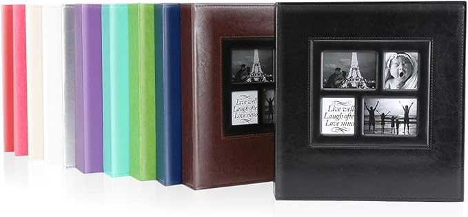 Ywlake Photo Album 4x6 500 Pockets Photos, Extra Large Capacity Family Wedding Picture Albums Holds 500 Horizontal and Vertical Photos Brown