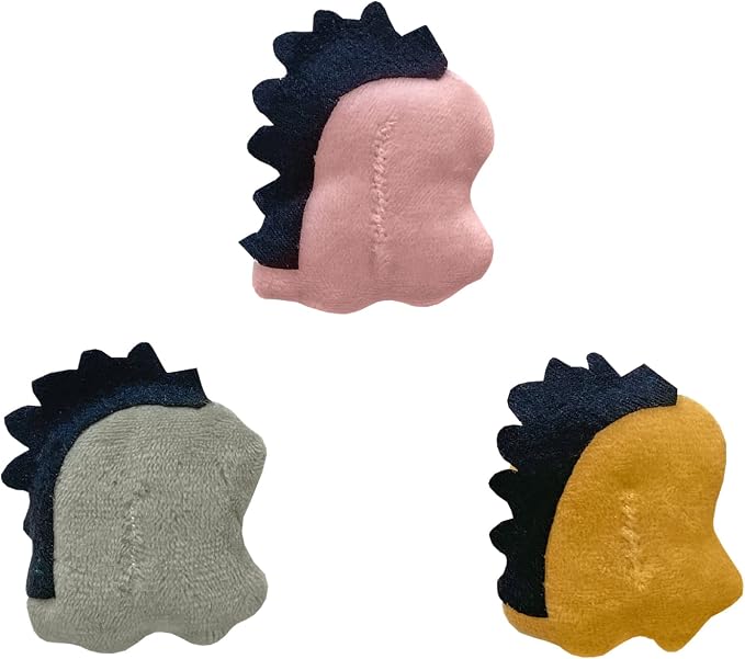 3 Pcs Cute Small Animal Accessories Toys Dinosaur for Hedgehog Supplies Guinea Pig Hamsters Small Pet Toy Gift Photo Shoot Cage Accessory