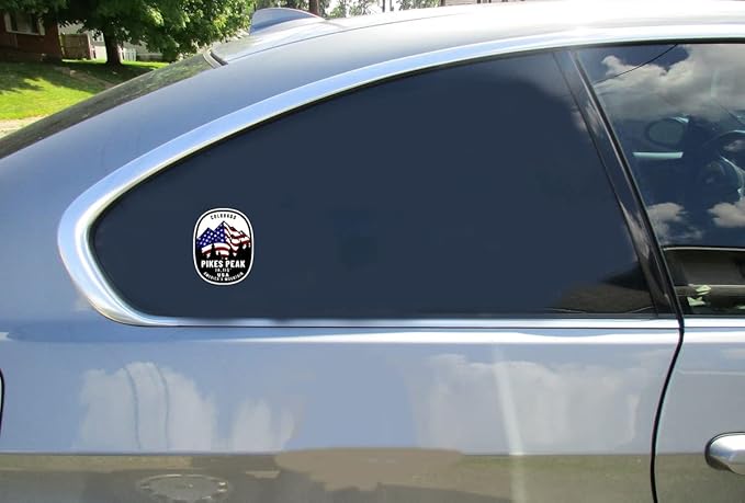 U.S. Custom Stickers Pikes Peak America’s Mountain Decal – Colorado Scenic Vinyl Sticker for Cars, Trucks, Windows & Travel Gear – Weather-Ready Glossy Outdoor Graphic 6 Inch