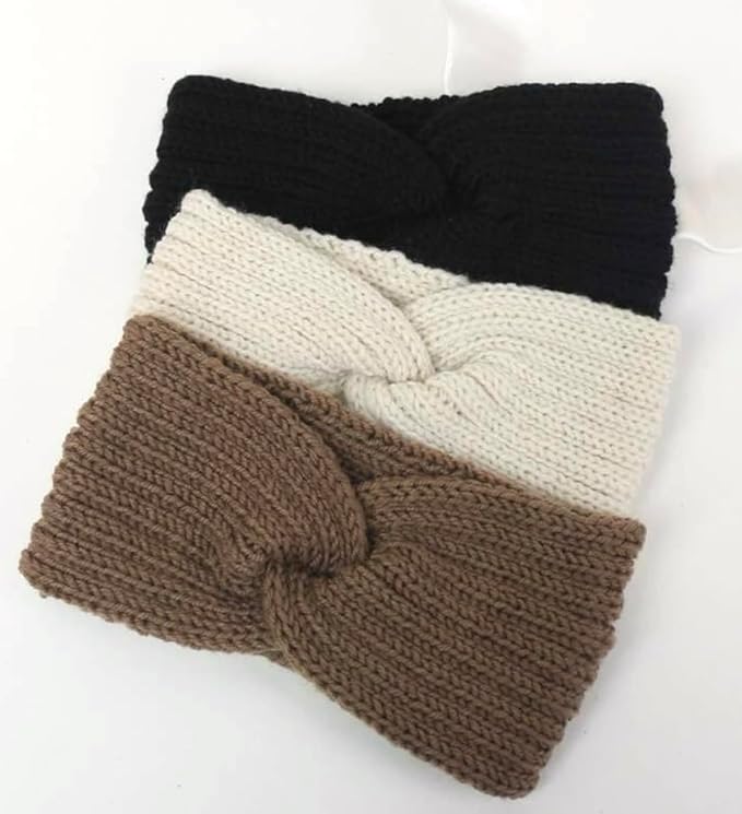 Huachi Winter Headbands for Women Ear Warmers, Warm Headbands for Women Winter Accessories, Cold Weather Headband Chunky Knit Head Bands Ear Warmers