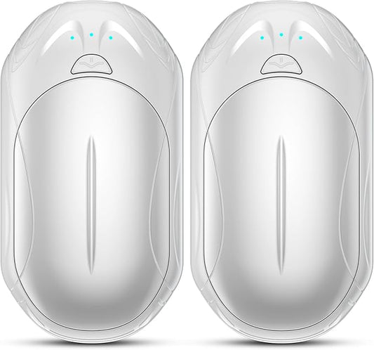 AI Hand Warmers Rechargeable 2 Pack, AI Smart Chips Electric Hand Warmers, 20Hrs Long Safe Heat, Portable Pocket Heater, Gifts for Christmas, Outdoor, Hunting, Golf, Camping Accessories