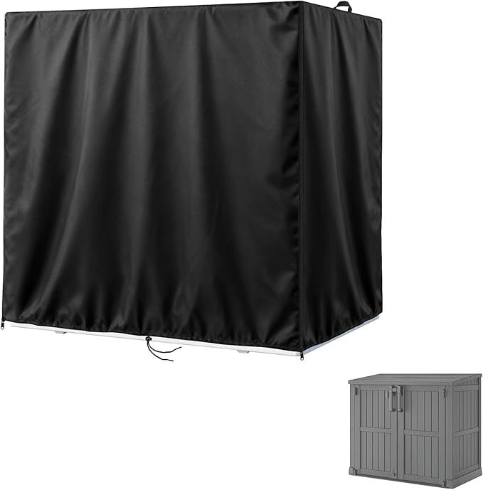 Kasla Storage Cabinet Cover, Outdoor Chest Storage Waterproof Cover, Weatherproof Cabinets Covers for Kitchen Patio Garden Backyard - 54"Lx33"Wx45"H