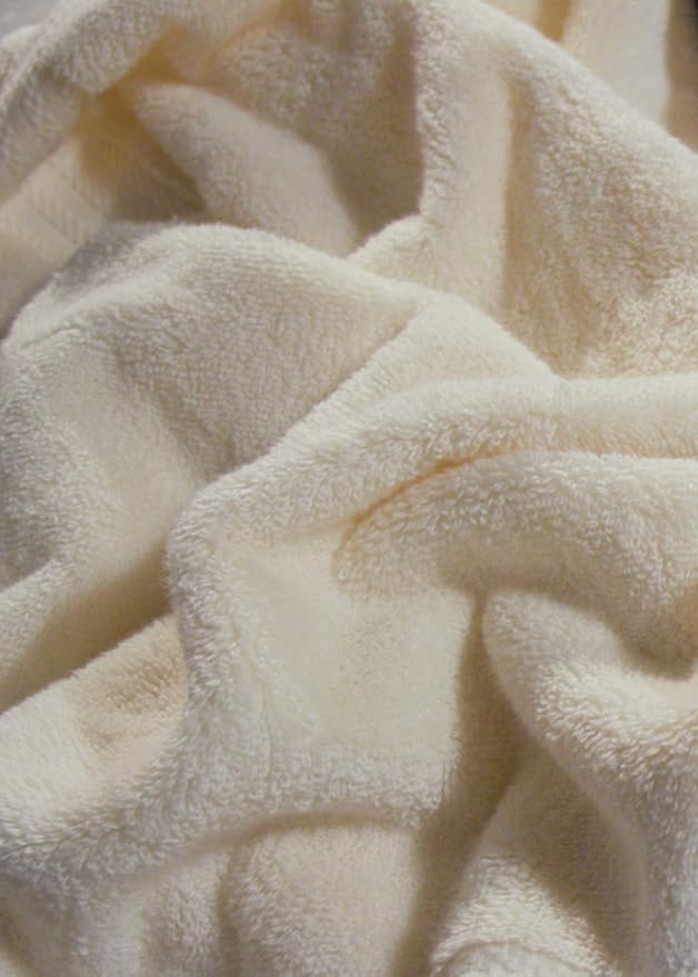 Fabdreams 100% Organic Cotton Bath Sheet Set of 2 700 GSM Oversized Towels Ultra Soft Plush Absorbent Durable Skin-Friendly Spa Hotel Premium Comfort Large 36 x 70 in Ivory