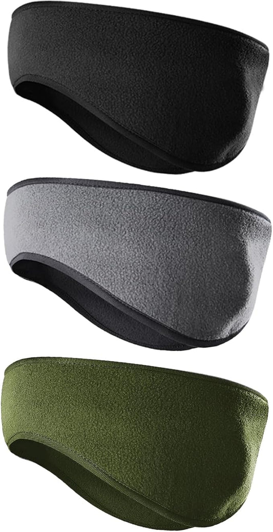 JOEYOUNG Fleece Ear Warmers for Men Women Kids - Winter Headband Ear Muffs Ear Covers for Cold Weather Running Cycling Ski