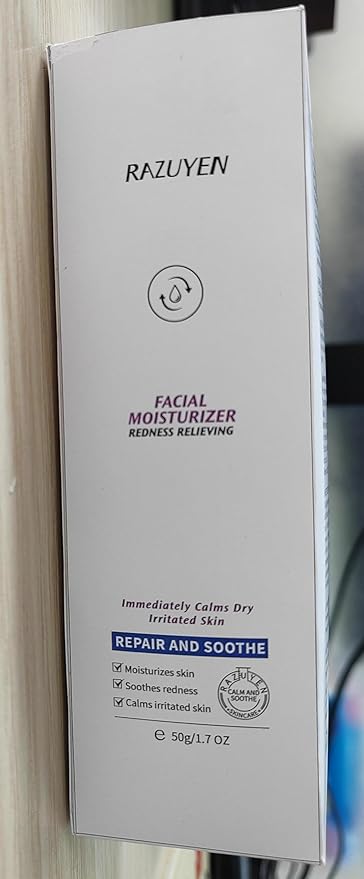 Panthenol Cream, Soothing Face Repair Cream for Sensitive Skin, Fragrance Free, Non-Comedogenic, Hypoallergenic, Ceramide Moisturizer for Calming and Hydrating Skin, 1.7 Oz