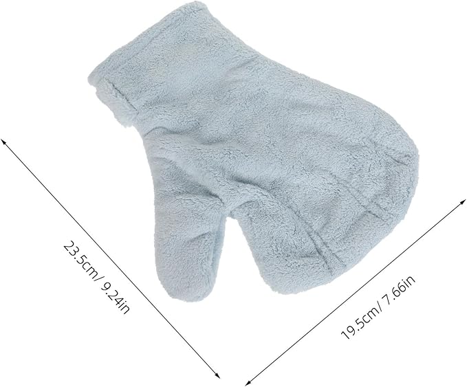 Pet Training Glove for Hamster Calming Bite Resistance Coral Fleece | 23.50 X 19.50x1.50cm Size, Universal Fit for Grooming and Pet Care, Suitable for Ferret and Hedgehog