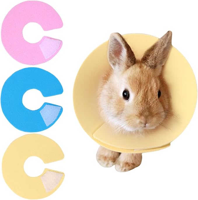3 Pcs Adjustable Recovery Bird Cone Collar,Hamster Elizabeth Collar Protective Cones for Sugar Glider Hamster Ferret Squrrel_L