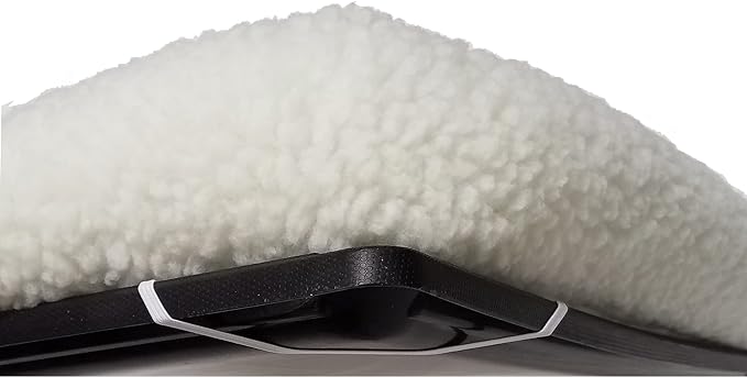 MidWest Homes for Pets QuietTime XXS Dog Bed - White Fleece Bolster, Ultra-Soft and Machine Washable, Fits 18-Inch Crates and Carriers, for Small Dogs and Cats