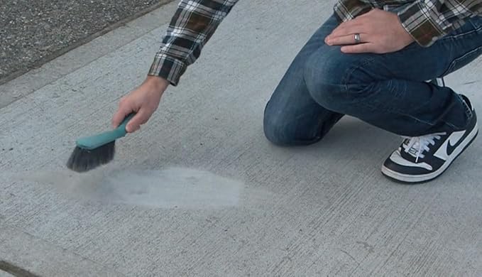 CAF Outdoor Cleaning EXIMO Waterless Concrete Cleaner, Oil Stain Remover for Asphalt, Driveway, Garage Floor, Basement and Walkway Surfaces, Natural Concrete Cleaner Powder Treatment, 3 lb Container