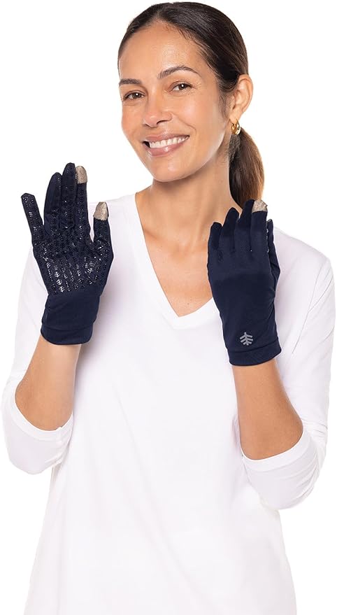 Coolibar Full Finger UV Sun Gloves - UPF 50+ Sun Protection - Gannett