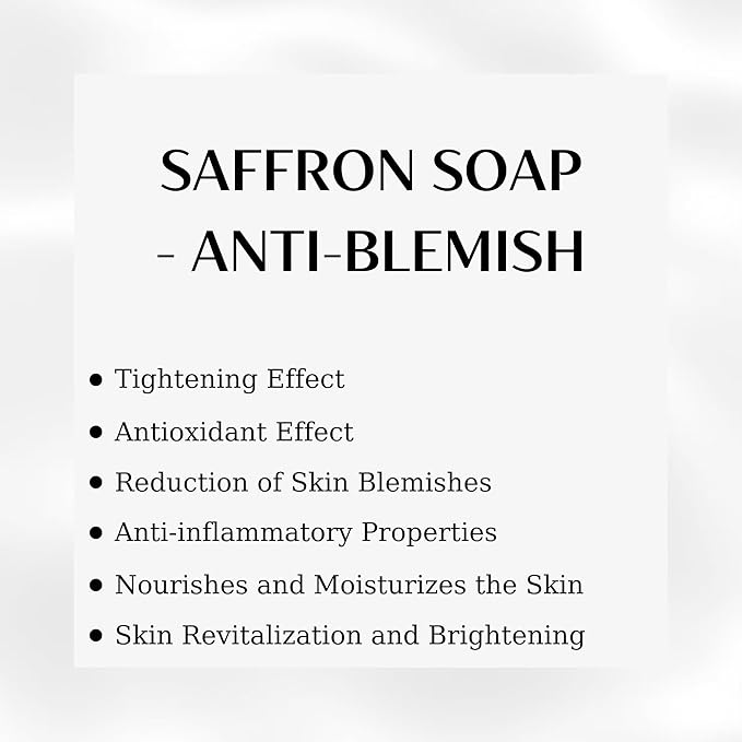 Organic Bar Soap Moisturizing Soap Made from Natural Oil | Hair Hand Face Body Bath Wash | Skin Care Cleanser Shampoo (Saffron)
