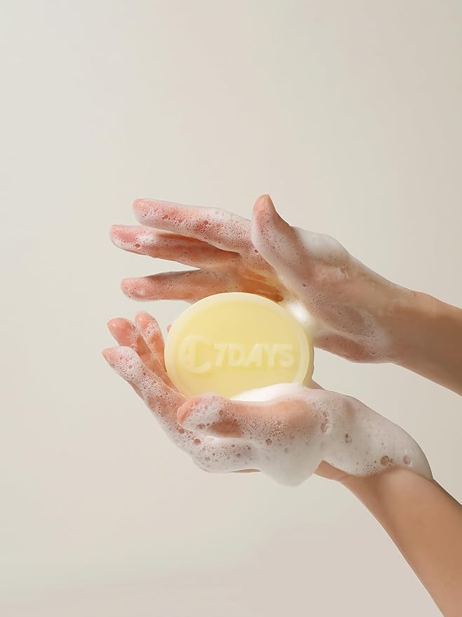 CDH7DAYS EWG VERIFIED VEGAN BAR SOAP/HANDMADE (MADE IN KOREA) Natural Body Soap Bar, Plant-Based, pH Balanced, Handmade, Blue RELAX CARE INTENSIVE BUBBLE SOAP RECOMM BABY AND CHILDREN.
