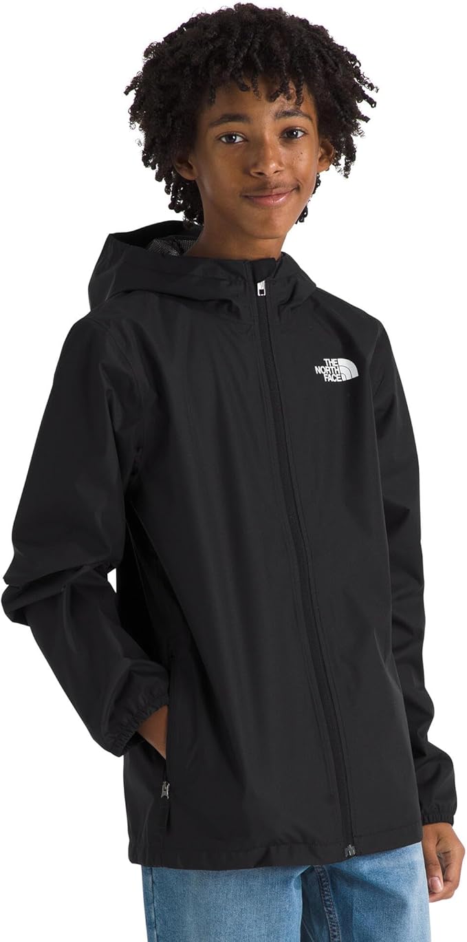 The North Face Unisex Kids Zipline Rain Jacket - Waterproof Rain Coat, Secure Zip Pockets, Weather Ready Hood