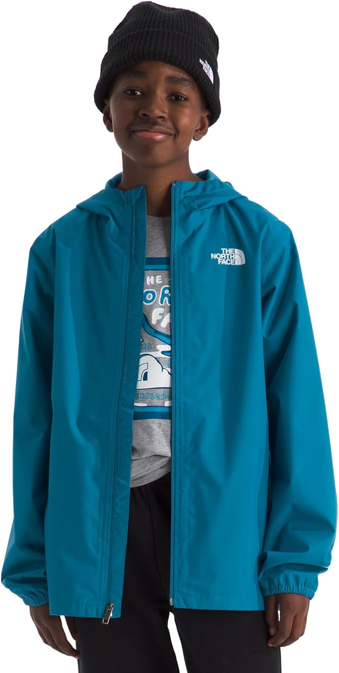 The North Face Unisex Kids Zipline Rain Jacket - Waterproof Rain Coat, Secure Zip Pockets, Weather Ready Hood