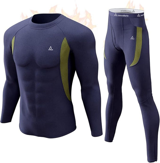 CL convallaria Thermal Underwear Long Johns Set Mens Winter Gift Hunting Gear Sport Base Layer Bottom Top