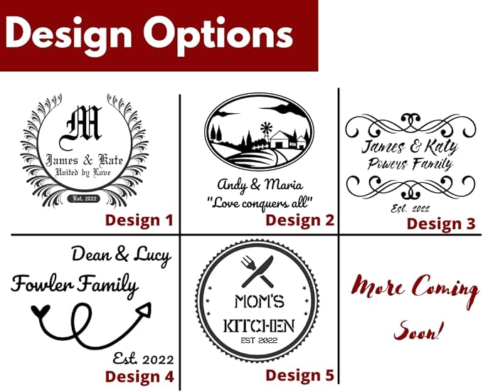 Personalized Bamboo Cutting Board | Laser Engraved | Fully Customizable Designs | Perfect for Wedding Gifts, Anniversaries, Birthdays, New Home Gifts (12x18)
