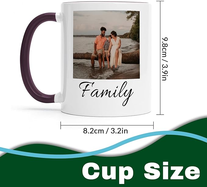 Custom Mug - Personalized Coffee Mug with Image, Logo, or Text | Custom Photo Cup | Customized 11 Oz Ceramic Tea Cup Taza Personalizadas Custom Gifts for Men & Women