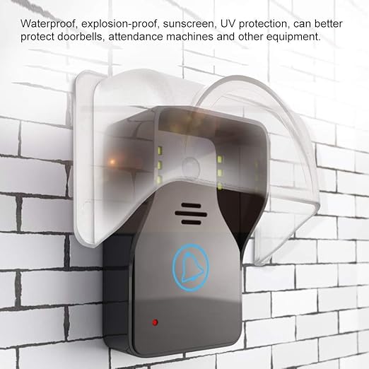 Cosiki Outdoor Electrical Outlet Cover, Plastic Sun Rain Cover Shell Doorbell Cover Outdoor Plug Cover Outdoor Outlet Covers Outlet Cover for Keypad Controller Rainproof Cover