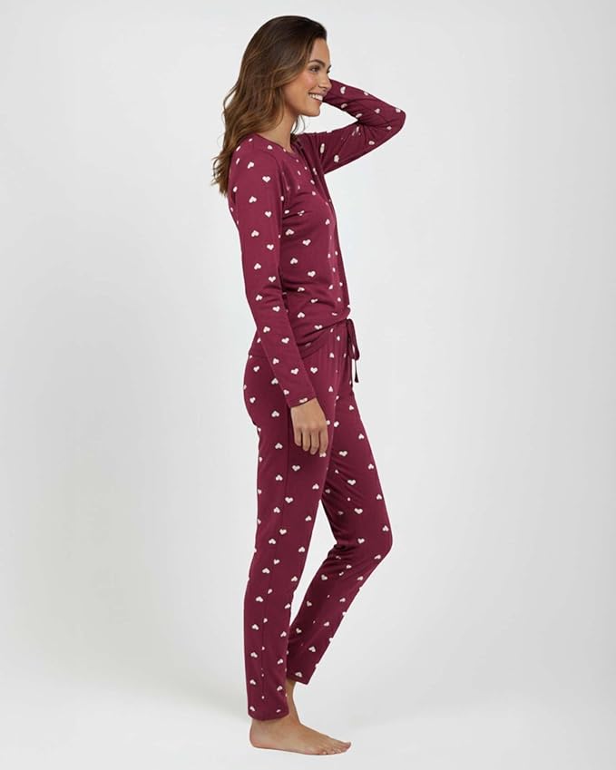 Real Essentials 2 Pack: Women's Comfy Pajama Sets - Short & Long Sleeve Ladies Loungewear Sleepwear PJs (Available In Plus)