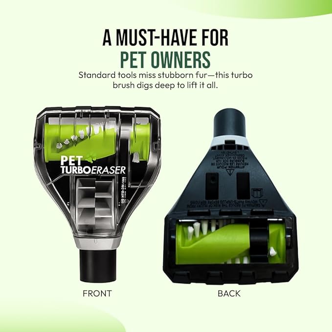 Upgraded Replacement Pet Hair Removal Turbo Brush Vacuum Tool, For Bissell Vacuum Cleaners - Pet Hair Vacuum Attachment - TurboEraser