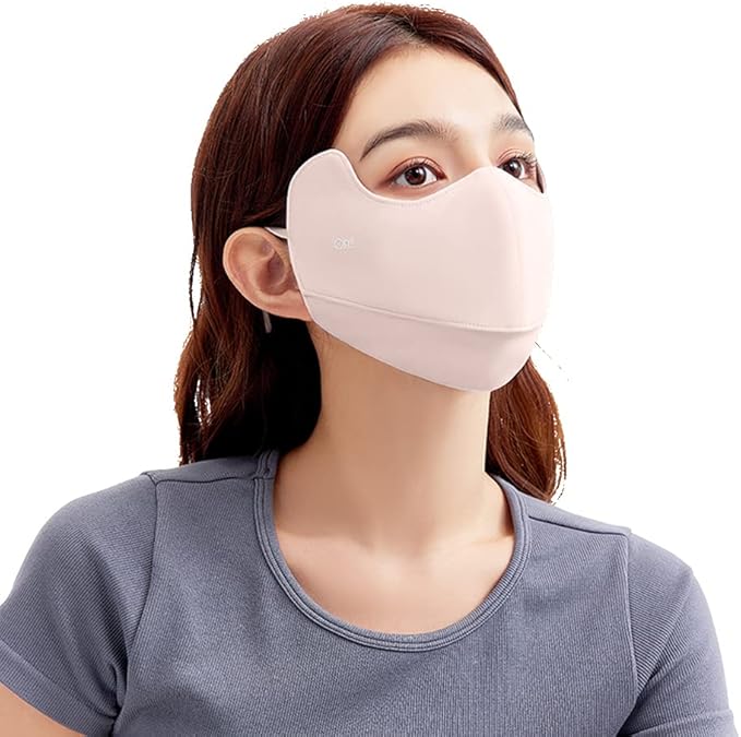 Sun Protection UPF 50+ UV Face Cover Summer Face Mask Neck Gaiter with Ear Loops SLN3M308