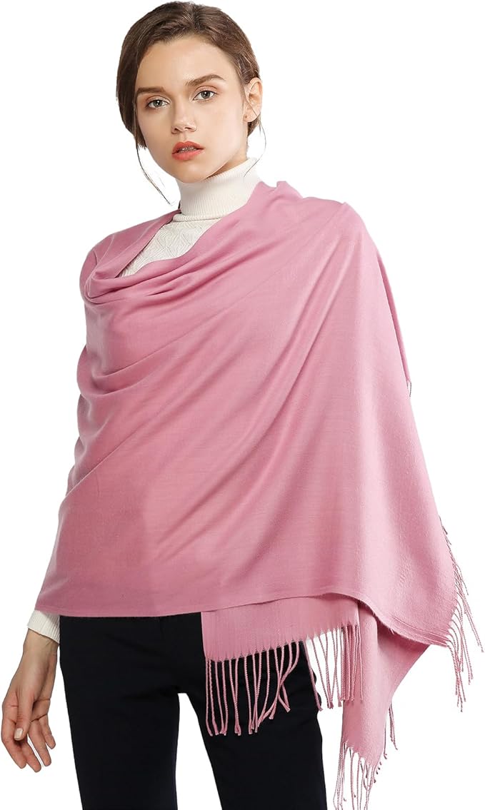 RIIQIICHY Women's Scarf Pashmina Shawls and Wraps for Evening Dress Bridesmaid Wedding Bridal Winter Warm Long Large Scarves