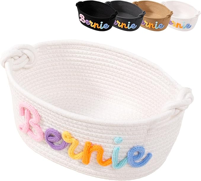 Personalized Handmade Baby Basket | Unique Keepsake Gift for Baby Showers & Easter | Toy & Clothing Storage