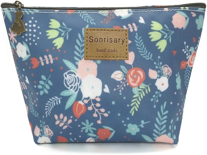 Hunger Flower Leaves Make-Up Cosmetic Tote Bag Carry Case, 14 Patterns (P1141706)