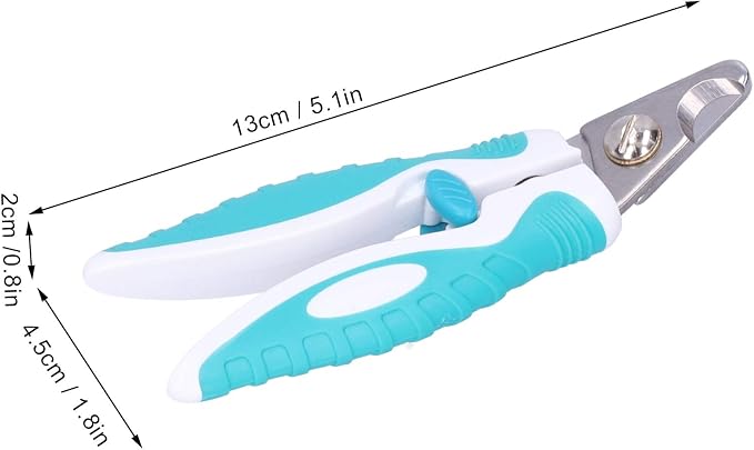 Cat Nail Clipper, Stainless Steel Cat Dog Animal Claw Trimmer Cutter Grooming Tool, Cat Claw Trimmer Cat Scissors Pet Nail Clippers for Cats Kitten Puppy Rabbit Bird Ferret
