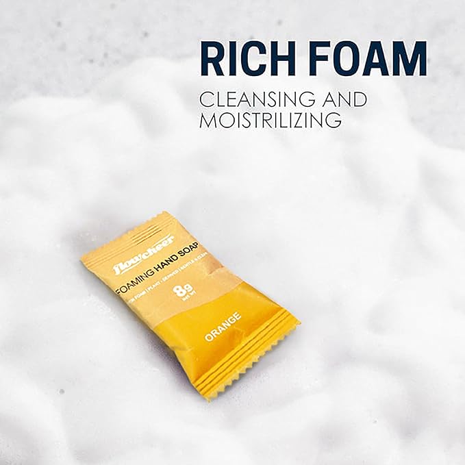 Foaming Hand Soap Refill Tablets, 12 Pack (Makes 12 x 9 fl oz) – Sweet Orange Scented, Eco-Friendly, Zero-Waste Hand Wash Tablets