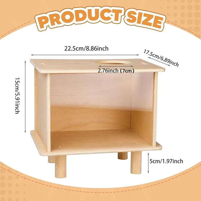 Hamster Digging Box - Sturdy Sand Bath & Hideout for Small Animals, Acrylic & ABS Plastic Play Container for Hamsters, Rats, Lemmings- Small