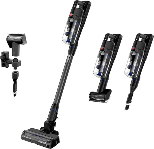 Bissell PowerClean FurGuard 280W Self-Standing Cordless Vacuum w/Self-Cleaning Brush Roll, Strong Suction, Removeable Battery, Wall Mount, Upholstery Tool & Bright Headlights