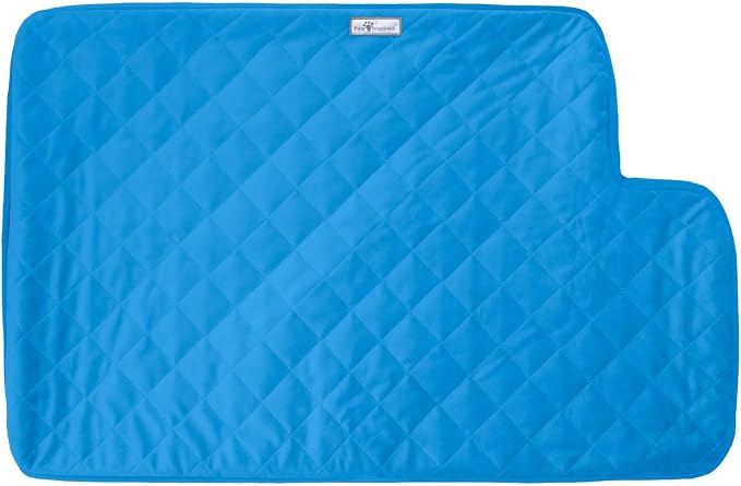 Paw Inspired Fitted Fleece Top Pan Liner for Critter Nation Cage, Blue | Tray Cover with Notch for Ferret Nation/Critter Nation Cage, For Ferrets, Rats, Chinchillas, Hedgehogs, Small Animals, Pets