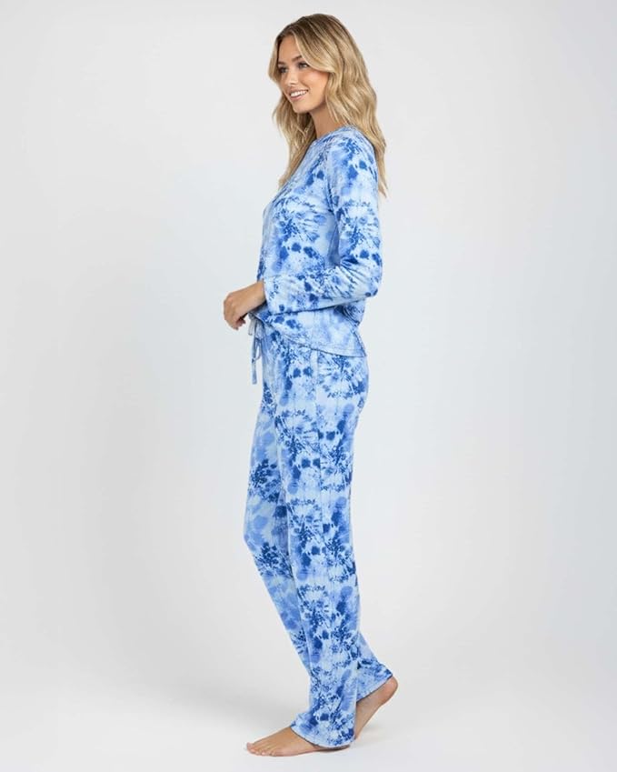 Real Essentials 2 Pack: Women's Comfy Pajama Sets - Short & Long Sleeve Ladies Loungewear Sleepwear PJs (Available In Plus)