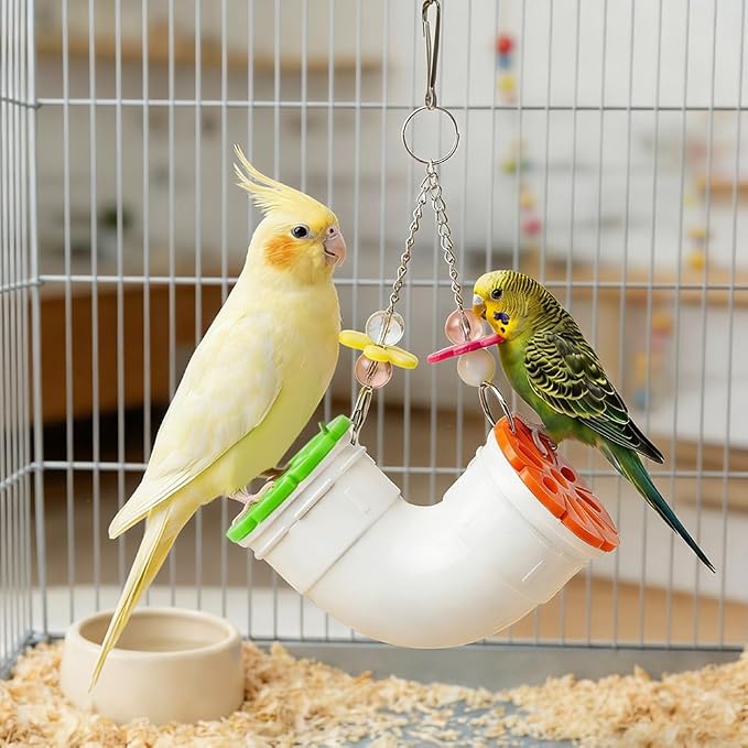 Mouse Rat' Enrichment Toys, Rat' Foraging Toy, Interactive Treat Dispenser Slow Feeder Hanging Fancy Mice Cage Accessories for Ra-ts Guinea Pig Small Pet, Wide Opening (Random)