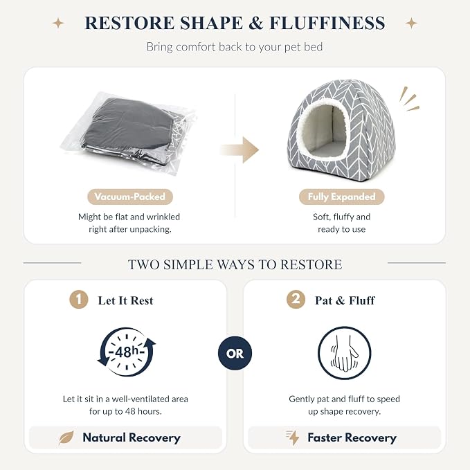 2 Pack Guinea Pig Hideout Bed, Dwarf Rabbit House Cave | Cozy Hide-Out Cage Accessories for Little Bunny, Hedgehog, Ferret, Chinchilla & Other Small Animals, Grey