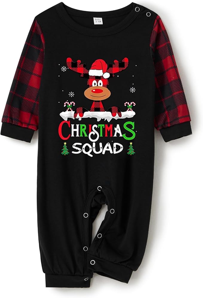 Christmas Family Pajamas Matching Sets, Matching Christmas Pjs For Family and Dog, Holidays Jammies Family Pjs Set