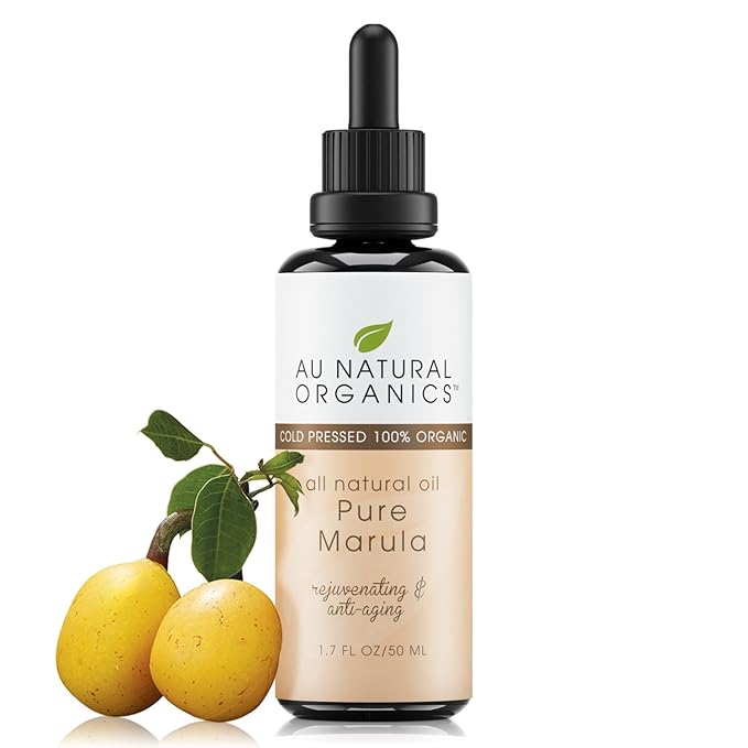 Au Natural Organics Marula Oil for Face - Cold Pressed Marula Oil for Face, Hair and Skin | Natural Moisturizer and Anti-Aging Treatment | Hair Repair Solution | Organic | 1.7 oz | 50 ml