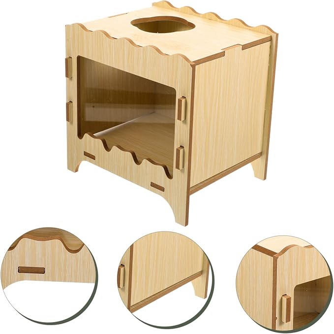 GALPADA Hamster Digging House Cozy Hideout for Small Pets Interactive Tunnel Box for Play and Exploration Natural Material Easy to Clean for Hamsters and Small Animals