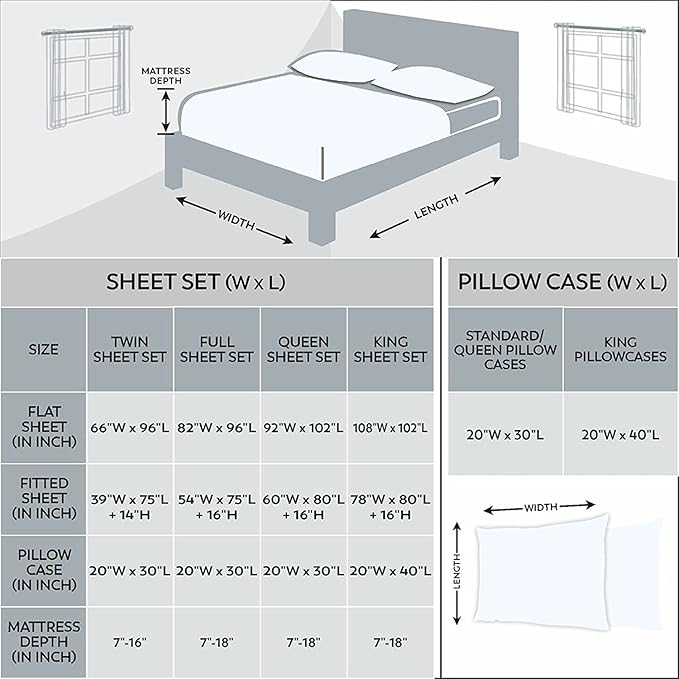 Organic 100% Cotton Percale Twin Sheets Set Light Pink, Twin Bed Sheets, College Dorm Room Essentials, 14" Deep Pocket Twin Cotton Sheet Set, Breathable & Cooling Sheets for Hot Sleepers