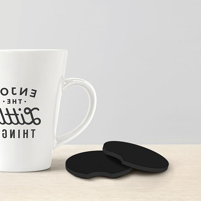 Custom Car Coasters for Cup Holders Personalized Car Coaster with Photo Text Logo Universal Non-Slip Rubber Car Coasters Car Interior Accessories Sets 2pcs