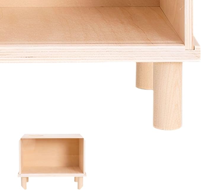 Hamster Digging Box - Wooden Activity Toy with View Window for Pet Entertainment