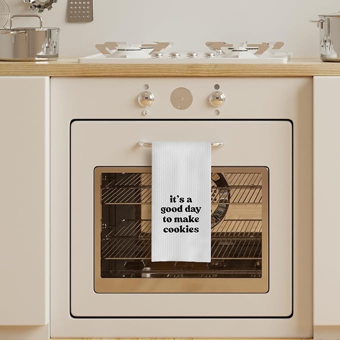 Baking Towels, Tea Towels for Baking, Gifts for Bakers, Cookie Lovers, Cooks, 16x24 (08)