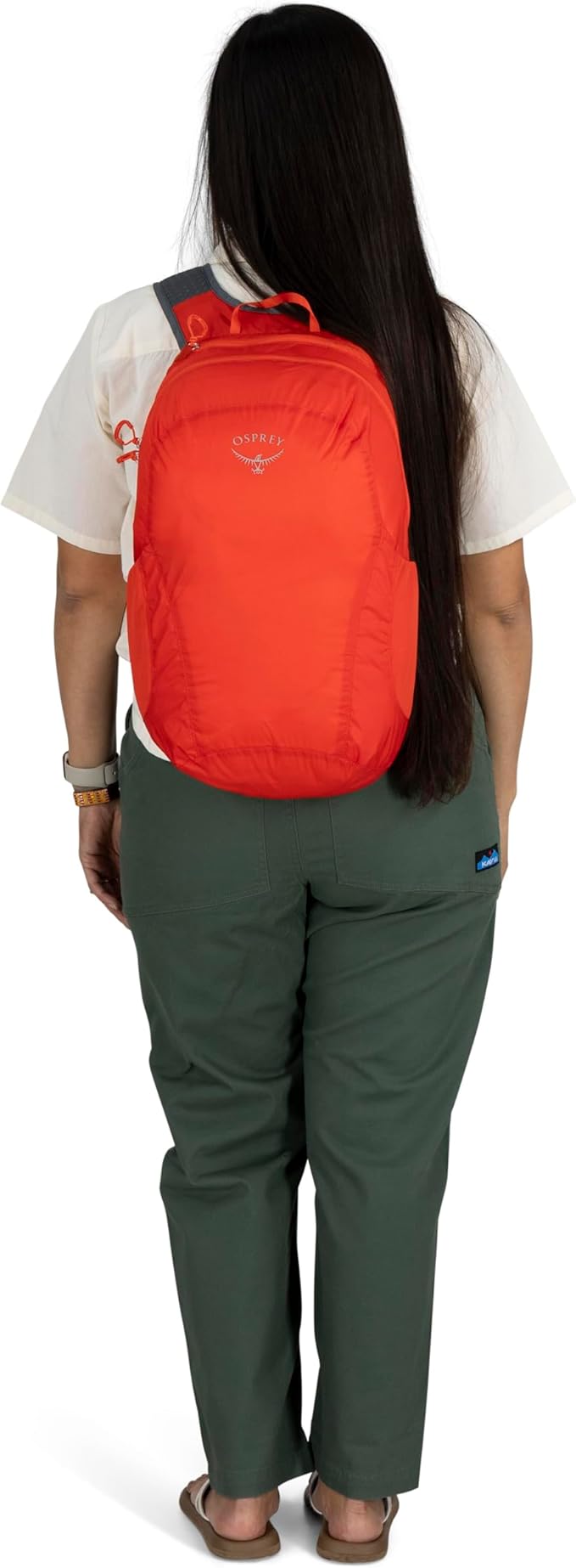 Osprey Ultralight Collapsible Stuff Pack - Lightweight, Packable Travel Backpack — Extra Bag For Travel and Every Day — 18 L Capacity Daypack to Expand Luggage, Tundra Green | Ultralight, Stuff Pack