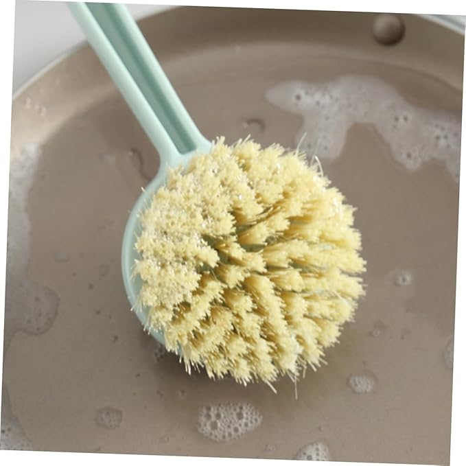 FRCOLOR 6pcs Kitchen Cleaning Tool Long Handle Dish Brush Reusable and Easy to Clean