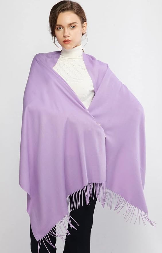 RIIQIICHY Women's Scarf Pashmina Shawls and Wraps for Evening Dress Bridesmaid Wedding Bridal Winter Warm Long Large Scarves