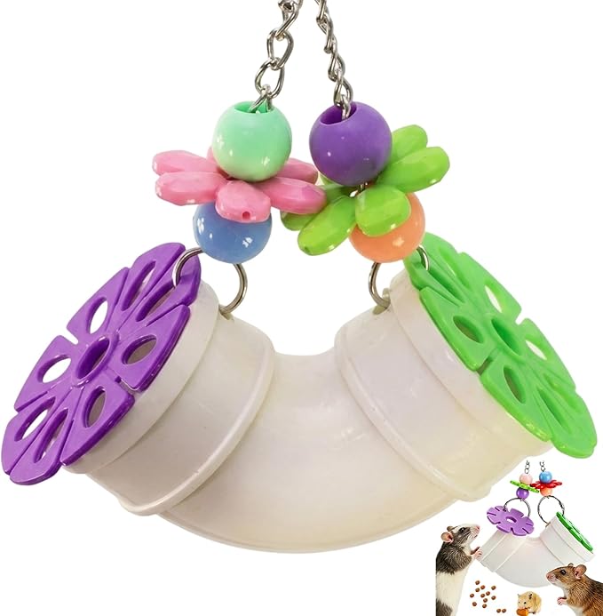 Single Rat Accessories, Rat Cage Accessories, Rat Enrichment Decoration for Foraging Tube Enrichment Activity for Rats, Mice, Mouse