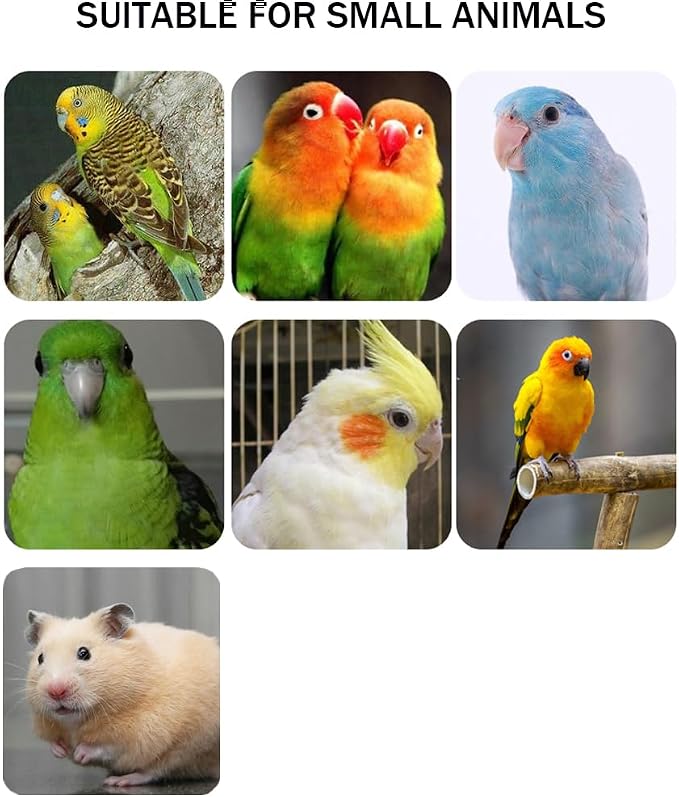 5pcs Bird Perch Stand Platform Natural Wood Parakeet Toys Cage Accessories | Colorful Rough Quartz Sand Surface, Thickened Exercise Paw Grinding Stick for, Budgies, Cockatiel, Lovebirds, Finch, Canary