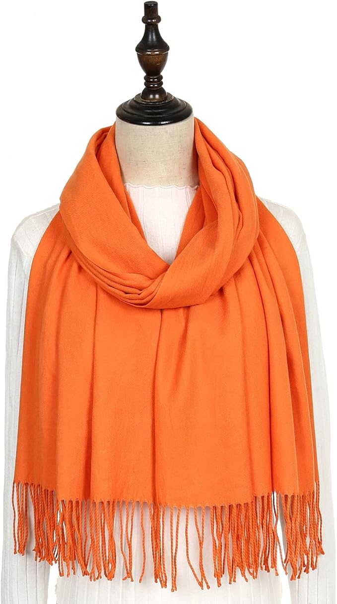 RIIQIICHY Women's Scarf Pashmina Shawls and Wraps for Evening Dress Bridesmaid Wedding Bridal Winter Warm Long Large Scarves